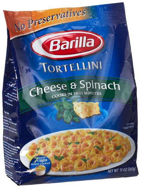 Amazon.com : Barilla Tortellini Filled with Cheese & Spinach, 13-Ounce ...