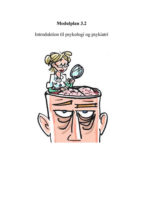 Modulplan Modulplan Introduktion Til Psykologi Og Psykiatri