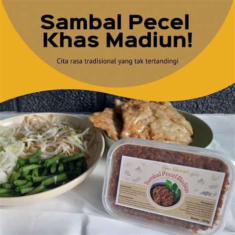 Jual SAMBAL PECEL KHAS MADIUN 200gr ORIGINAL PEDAS GURIH Shopee