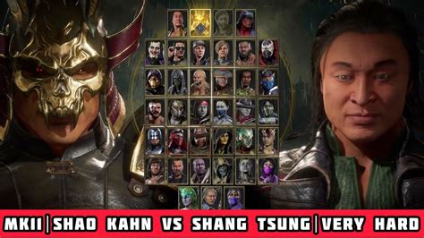 Mortal Kombat 11 Shao Kahn Vs Shang Tsung Very Hard Youtube