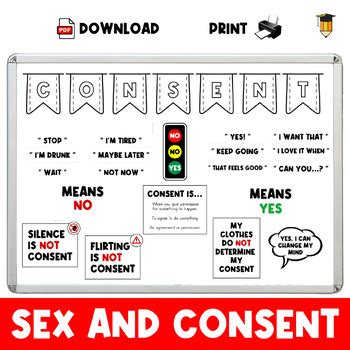 CONSENT BULLETIN | College Bulletin Board | Physical Health Posters