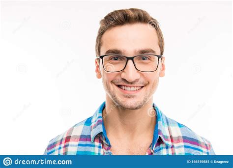 Handsome Cheerful Man With Glasses 库存图片 图片 包括有 电话会议 人们 166159581