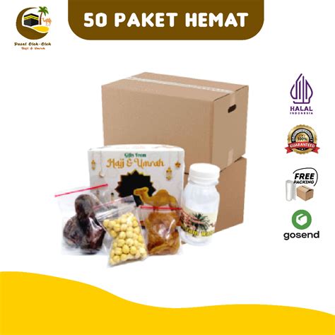 Jual Paket Oleh Oleh Haji Umroh Hemat Isi 50 Box Shopee Indonesia