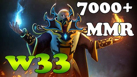 Dota 2 W33 7000 MMR Plays Invoker Vol 2 Ranked Match Gameplay