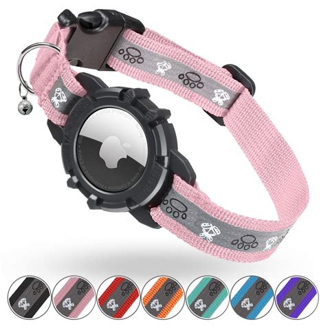 Reflective AirTag Cat Collar FEEYAR Integrated GPS Cat Collar