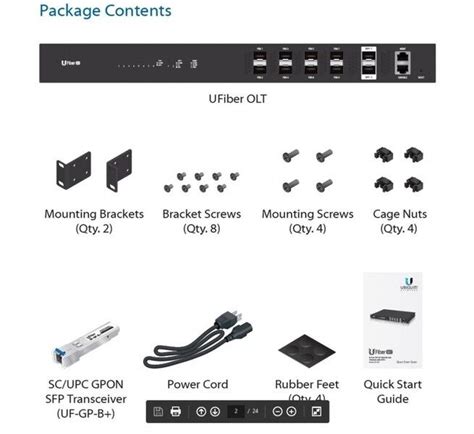 Ubiquiti GPON Optical Line Terminal UFiber OLT UF OLT 8 Port GPON