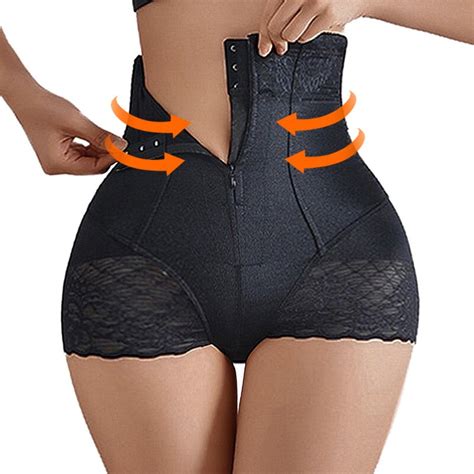 Shapewear Renda Cintura Alta Para Mulheres Calcinha Shaper Do Corpo Cal