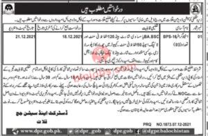 District Session Judge Kalat Jobs Balochistan Jobs