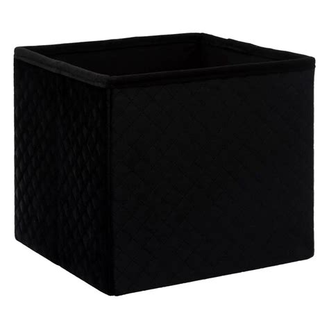 Pouf Carr En Velours Mix N Modul Cm Noir