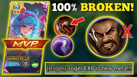 ROGER EXP NEW META Mythic Rank CICI 100 BROKEN BUILD MLBB