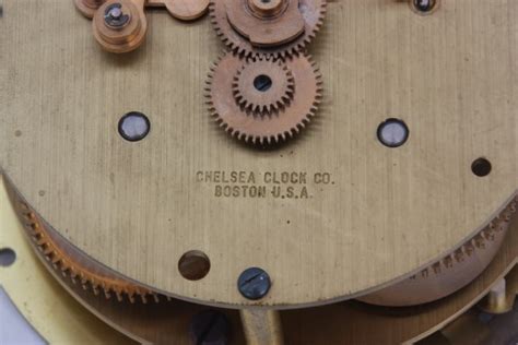 Lot Chelsea Ships Bell Mantle Clock