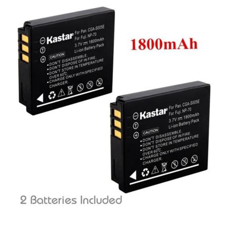 2x Kastar Battery For Panasonic Lumix Cga S005 Dmc Fs2 Fx07 Fx9 Fx50 Fx180 Lx3 Ebay