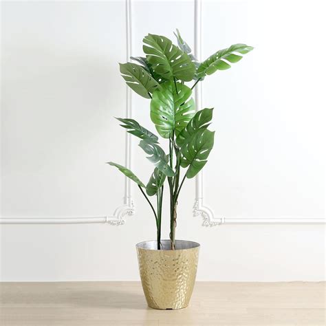 Amazon Efavormart Gold Polypropylene Planter Pot Indoor