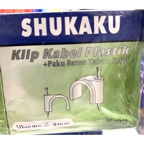 Jual PAKU KABEL SADEL BETON 9mm 9 mm SHUKAKU TAHAN KARAT CABLE CLIPS ...