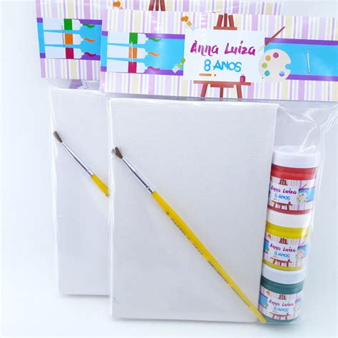 Kit Pintura Aquarela Tela E Guache Elo7 Produtos Especiais