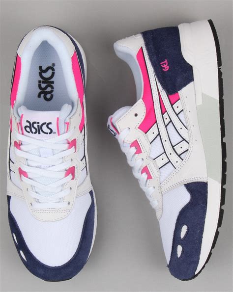 Asics Gel Lyte Trainers White Navy Mens Runners Lightweight Gel