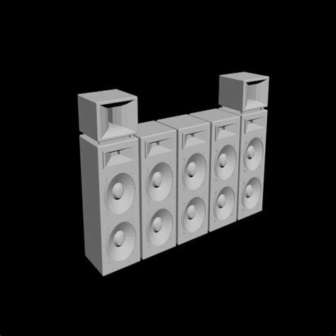 Free Stl File Music Stage Speakers 124 Scale Model 🎵 ・3d Printable