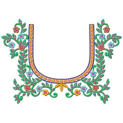 Neckline Embroidery Design For Your Machine