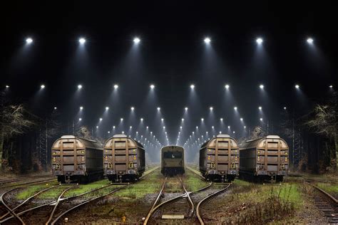 railroad, Trains, Night, Spotlight, Train, Painting, Artwork Wallpapers ...