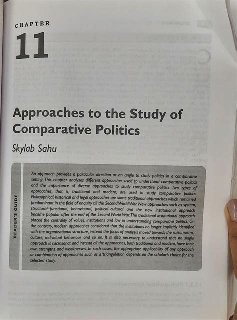 Cpa1 Comparative Politics Reference Book BA Honours Political