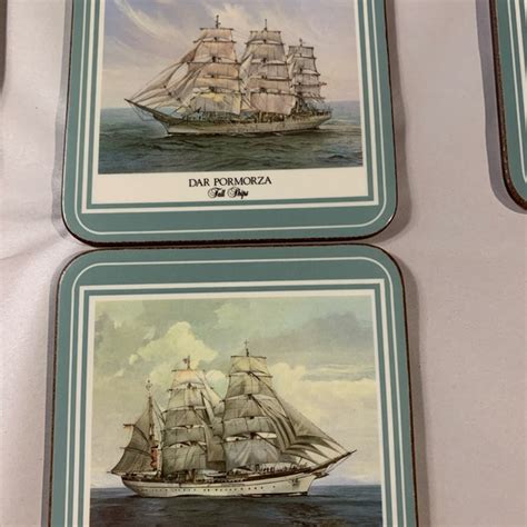 Pimpernel Dining New Vintage Pimpernel Coasters Tall Ships 6 Cork