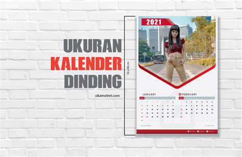 Ukuran kalender dinding 31x48 cm adalah yang sering di gunakan