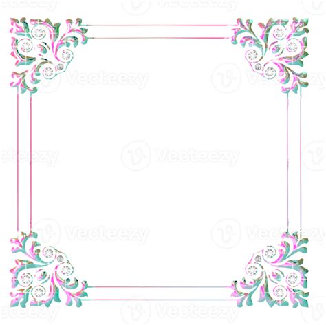 Jeweled Iridescent Frame 28765748 Png