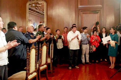 July 13 2016 Photo President Rodrigo R Duterte Along With Other