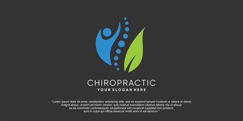 Chiropractic logo with modern abstract concept 24128530 Vector Art at Vecteezy