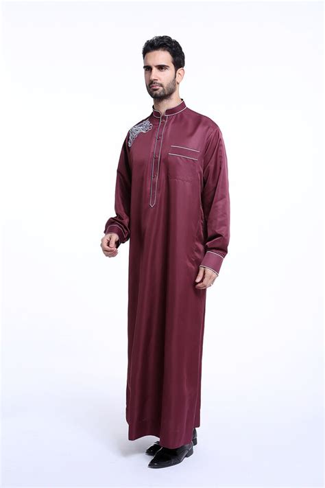 Men Dishdasha Saudi Thobe Thoub Abaya Galabeya Muslim Dress Arabic Robe