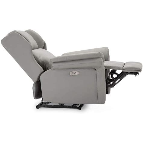 Oakford Electric Bonded Leather Auto Recliner Chair With Usb