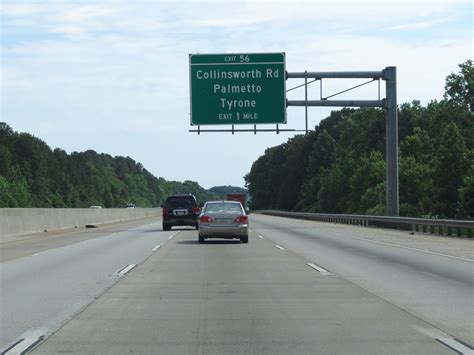 Georgia Interstate 85 Northbound Cross Country Roads