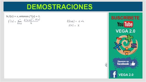 Derivada De La FunciÓn Identidad Usando La DefiniciÓn 📚 Youtube