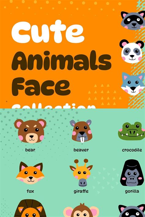 Cute Animals Face Collection Vol 1 – MasterBundles