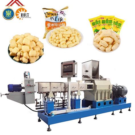 Automatic Maize Puff Machine Corn Puff Snack Food Extruder Making