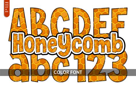 Honeycomb Font By Imagination Switch · Creative Fabrica