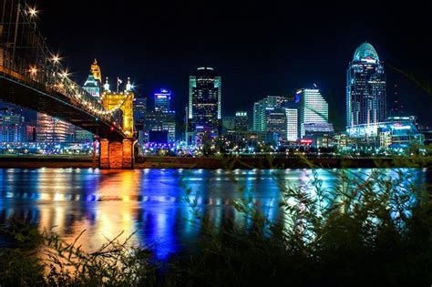 Cincinnati Skyline Cincinnati Night Photography urban | Etsy