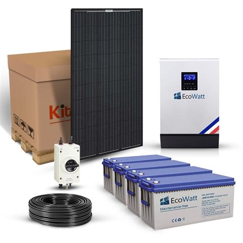 Kit Solaire 10kw Autonome Hybride MPPT 48V 230 380V 15kVA Stockage