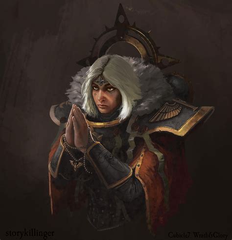 Cannoness Jeanne Grace Demysa Art By Stefan Ristić 40k Gallery