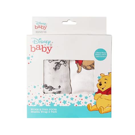 Winnie The Pooh Muslin Wrap 2 Pack The Warehouse