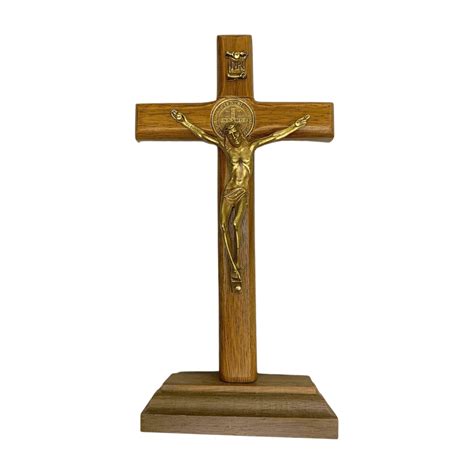 Crucifixo De Mesa Ou Parede De S O Bento Cm L Rio Do Vale Artigos