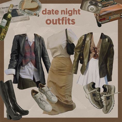 Lookbook Aesthetic Moodboard Date Night Outfit Mood Board Fashion