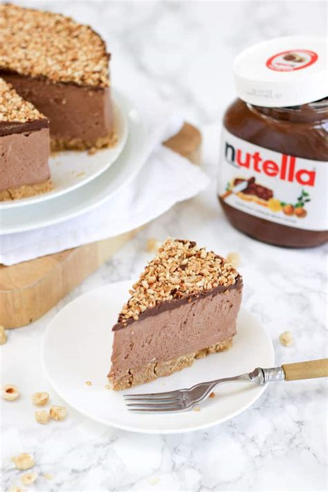 Ultimate No Bake Nutella Cheesecake Recipe Taming Twins