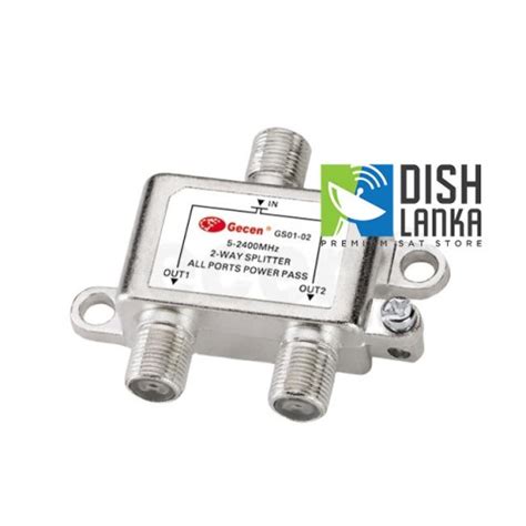 2 Way Coaxial Cable Splitter