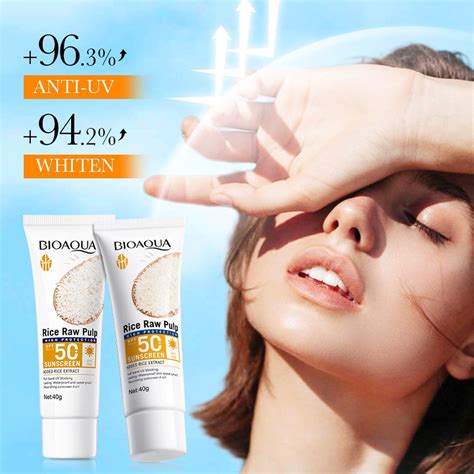 Qiopertar Deals Of The Week Clearance Rice Puree Sunscreen SPF50 PA