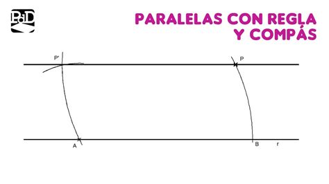 Paralela Con Regla Y Comp S A Una Recta Por Un Punto Trazado B Sico