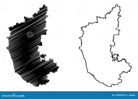 Karnataka Map Vector Stock Vector Illustration Of Autonomy 130445165