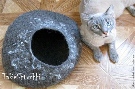 кошкин дом из войлока, норка для кота, войлочный дом в интернет ...
