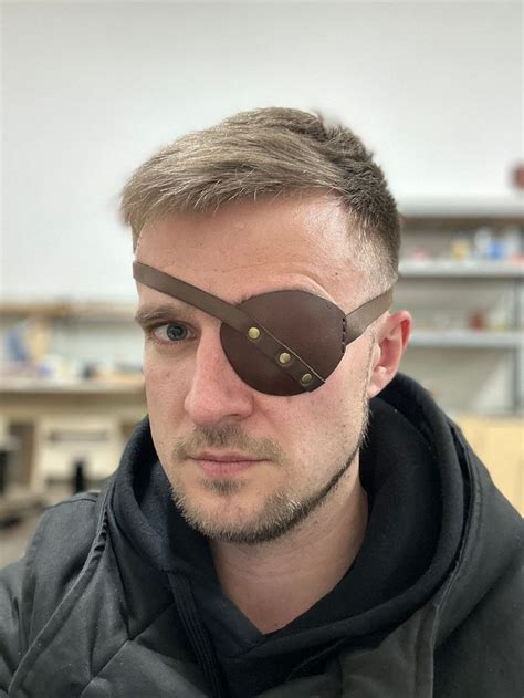 Eye Patch Leather Eye Patch Eye Patch Man Eye Patch Brown Eye Patch