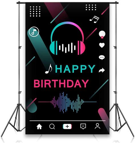 Buy Tik Tok Backdrop Birthday Party Decorations For Girls Sweet Th